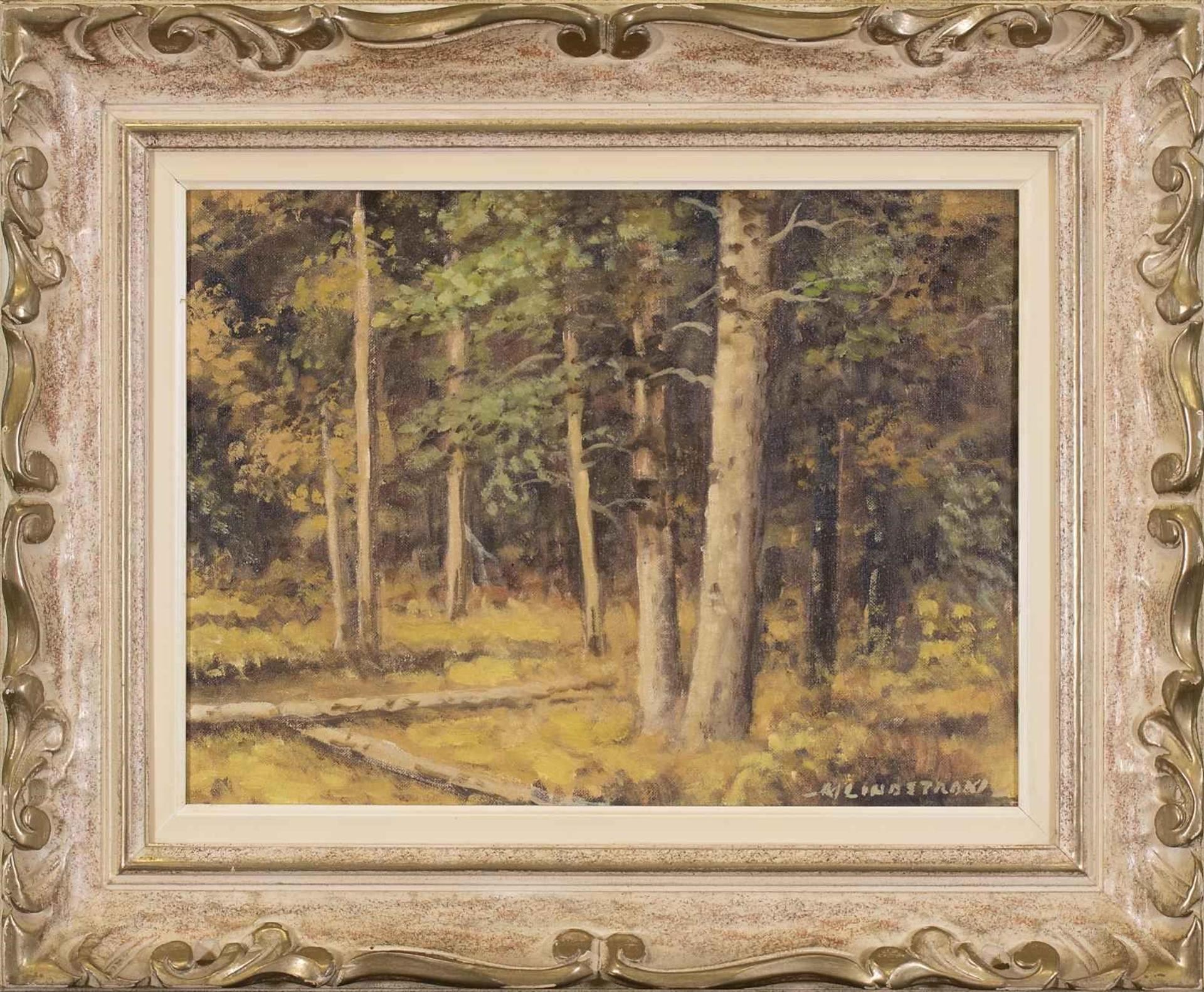Matt Lindstrom (1890-1975) - Untitled, Forest Interior, Late Summer