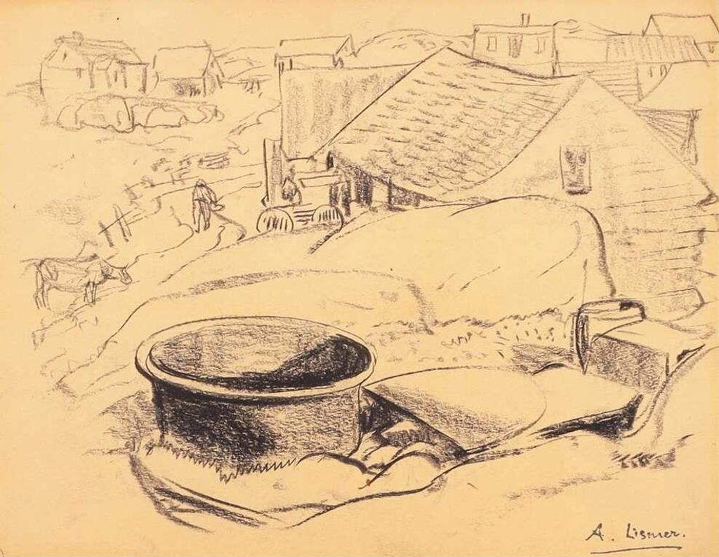 Arthur Lismer (1885-1969) - Village, Lower St. Lawrence; 1925