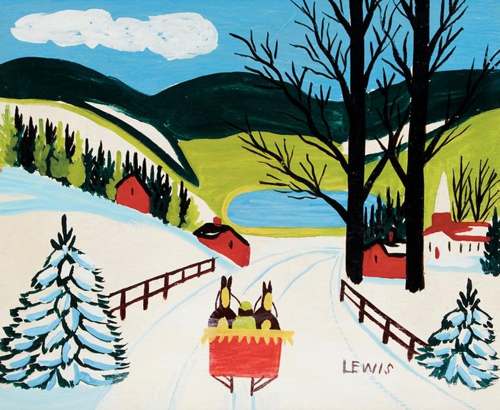 Maud Kathleen Lewis (1903-1970) - Winter Sleighride