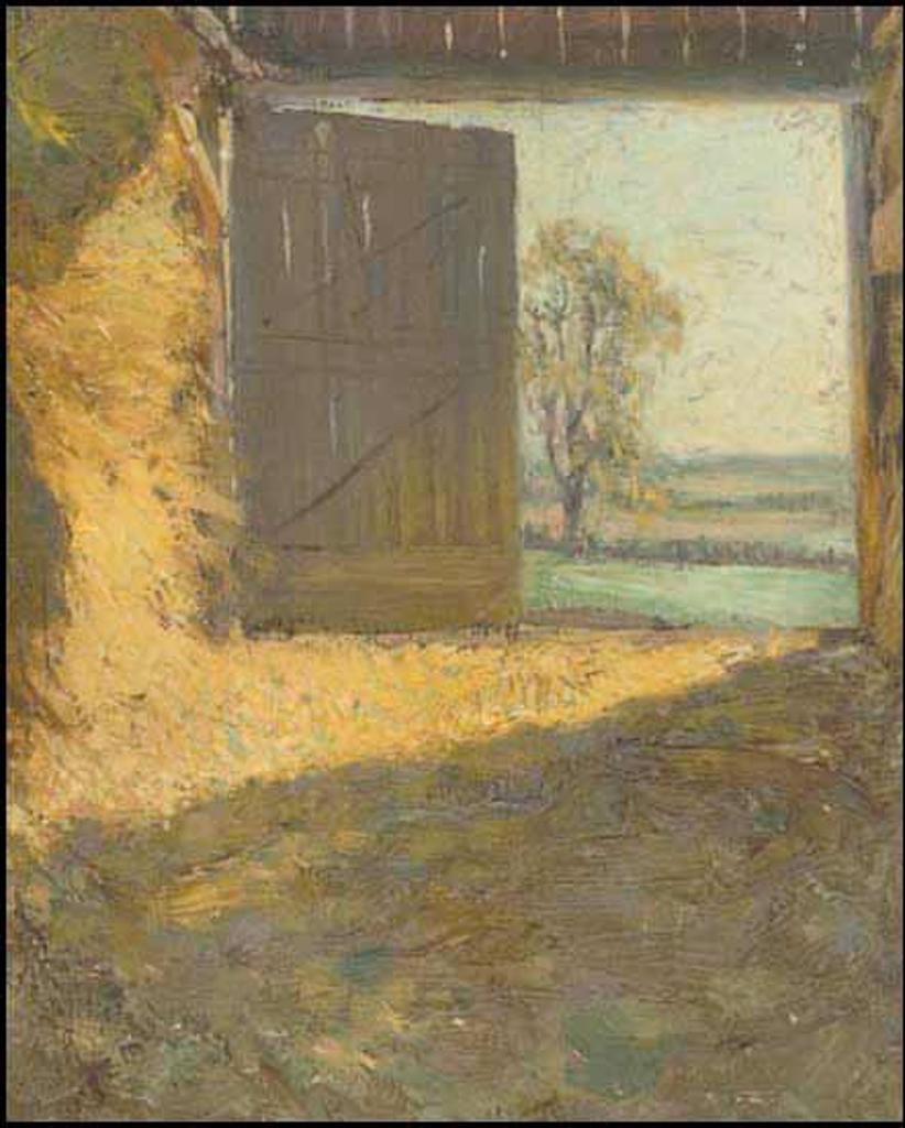 James Edward Hervey (J.E.H.) MacDonald (1873-1932) - The Barn Door, The Farm, The Township, Ontario (Fred Hardy's Barn)