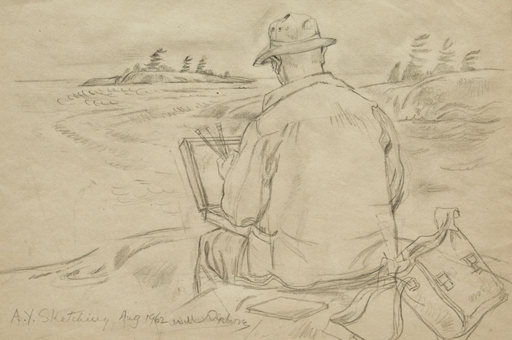 William (Will) Abernethy Ogilvie (1901-1989) - A.Y. Jackson Sketching
