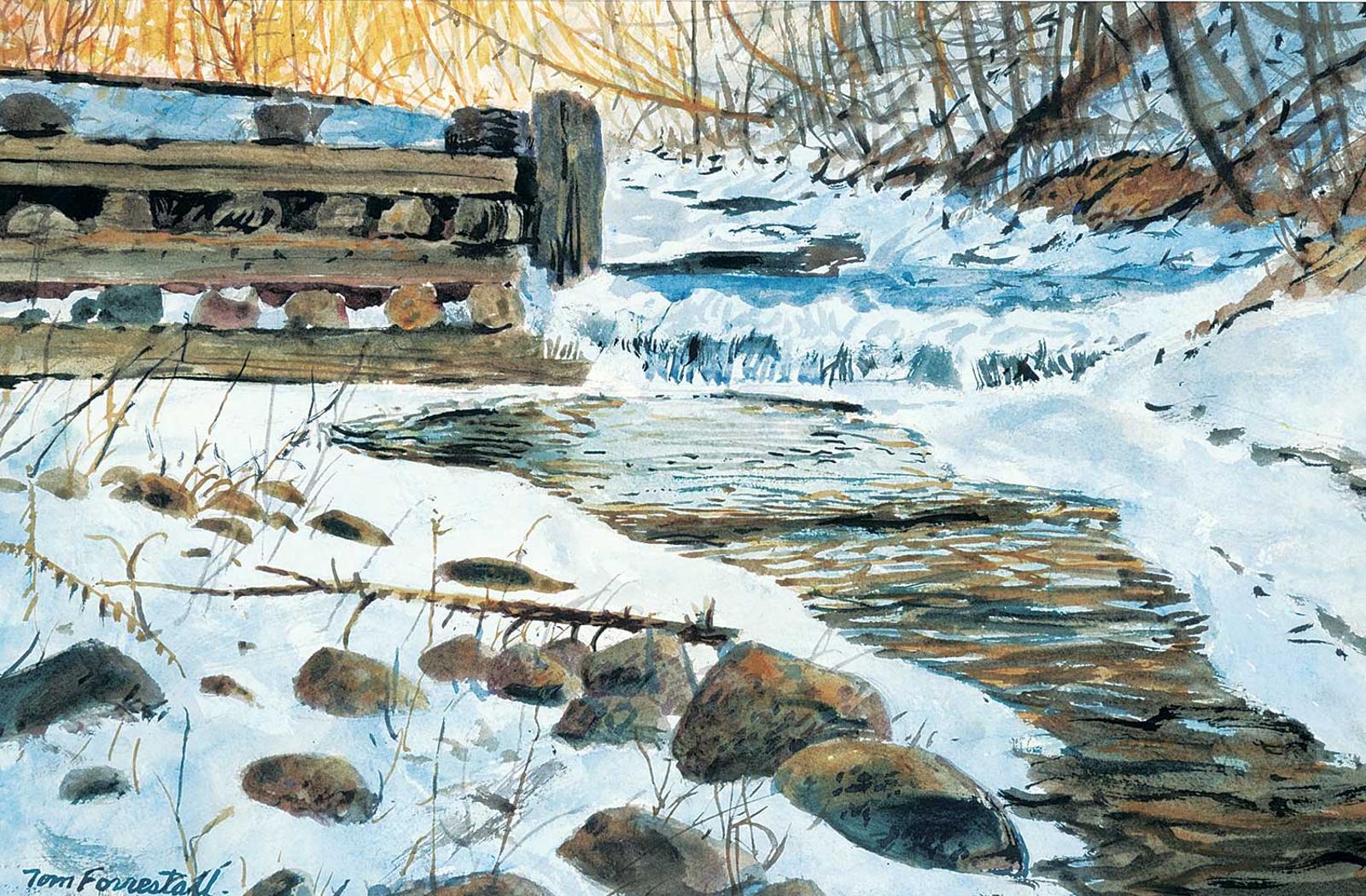 Thomas [Tom] DeVany Forrestall (1936) - Untitled - Spring Creek Thaw
