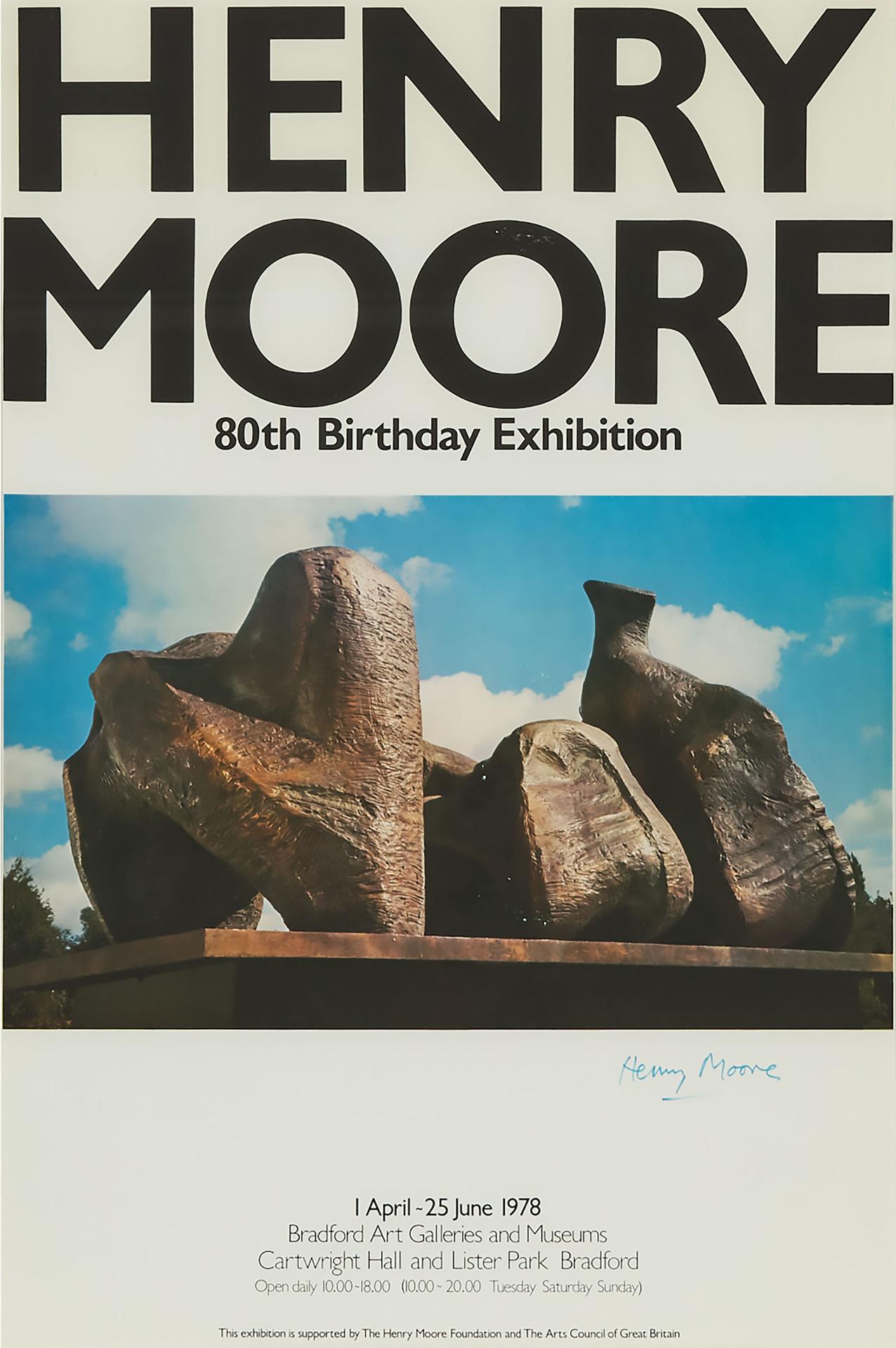 Henry Spencer Moore (1898-1986) - 80th Birthday Exhibition Poster, 1978