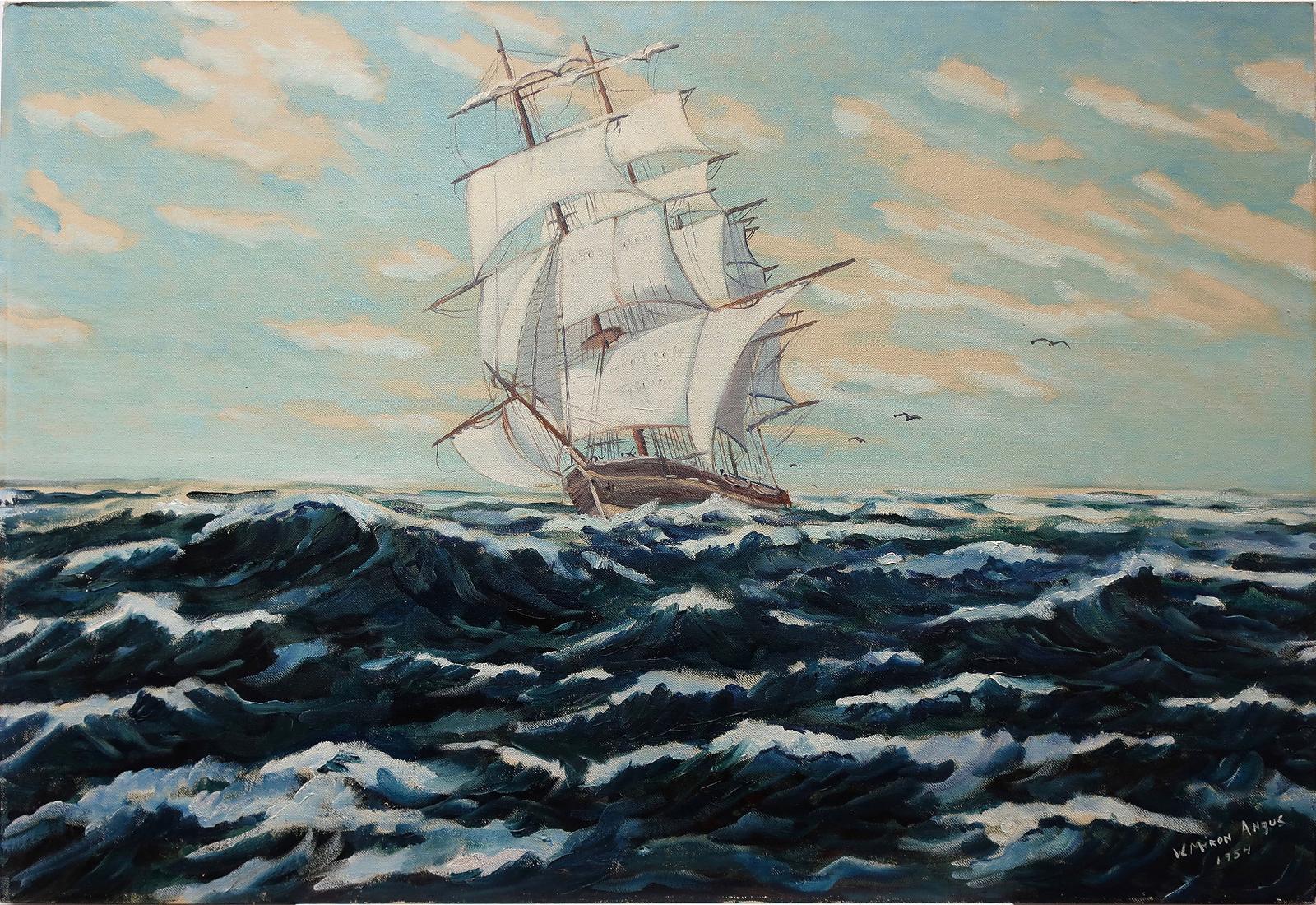 W. Myron Angus (1926-2004) - In Full Sail