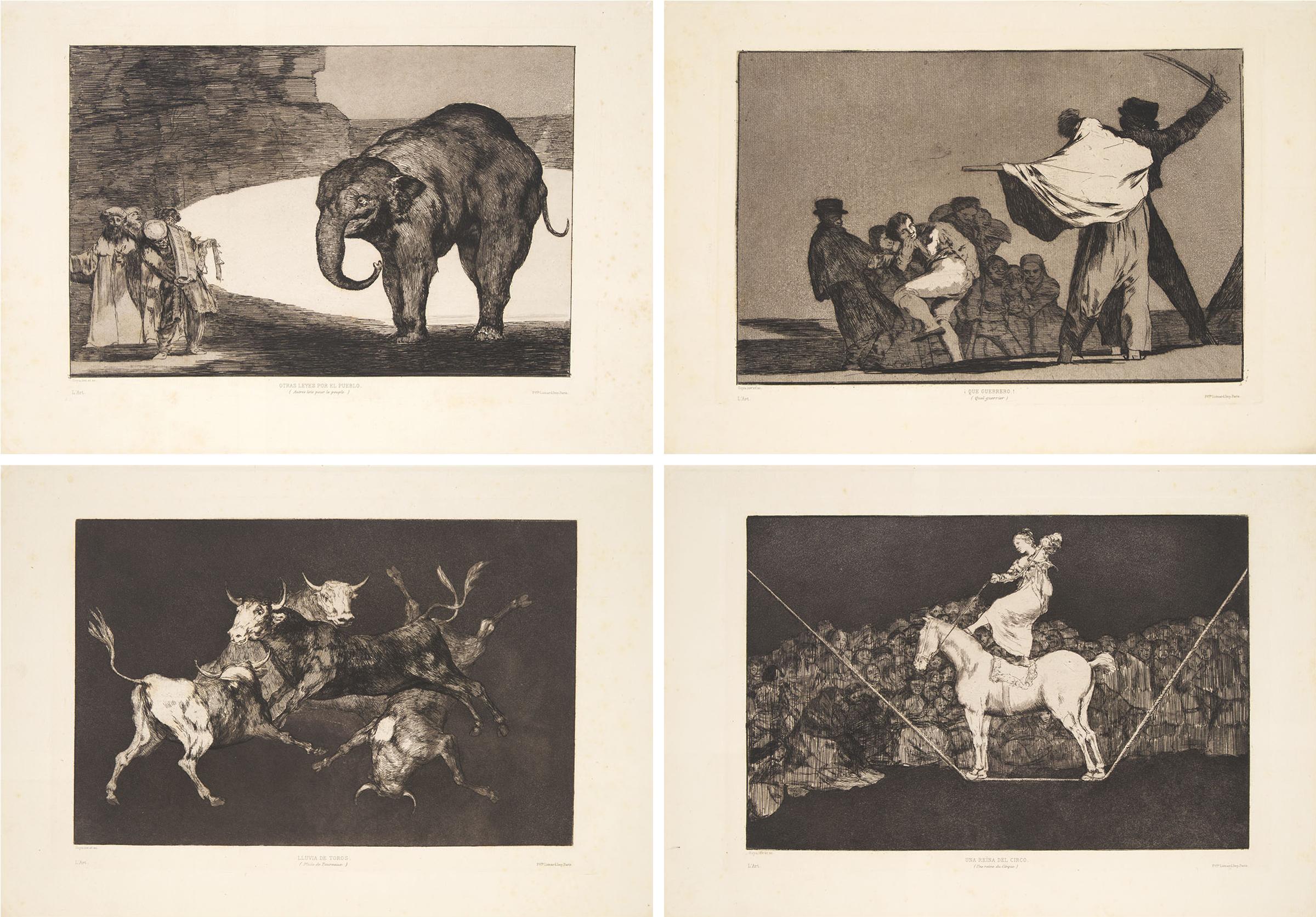 Francisco José de Goya Y Lucientes (1746-1828) - LOS DISPARATES, 1877 [D. 220-223; H. 266-269]
