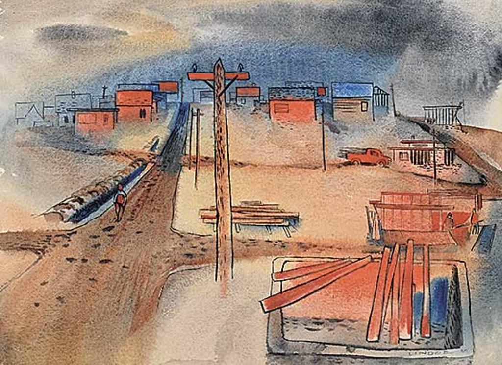 Luke Orton Lindoe (1913-1998) - Untitled - In Construction