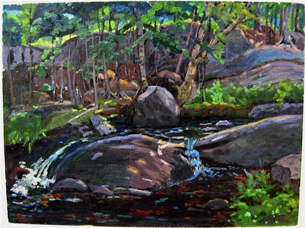 F.S. Tomey - A Stream In The Forest