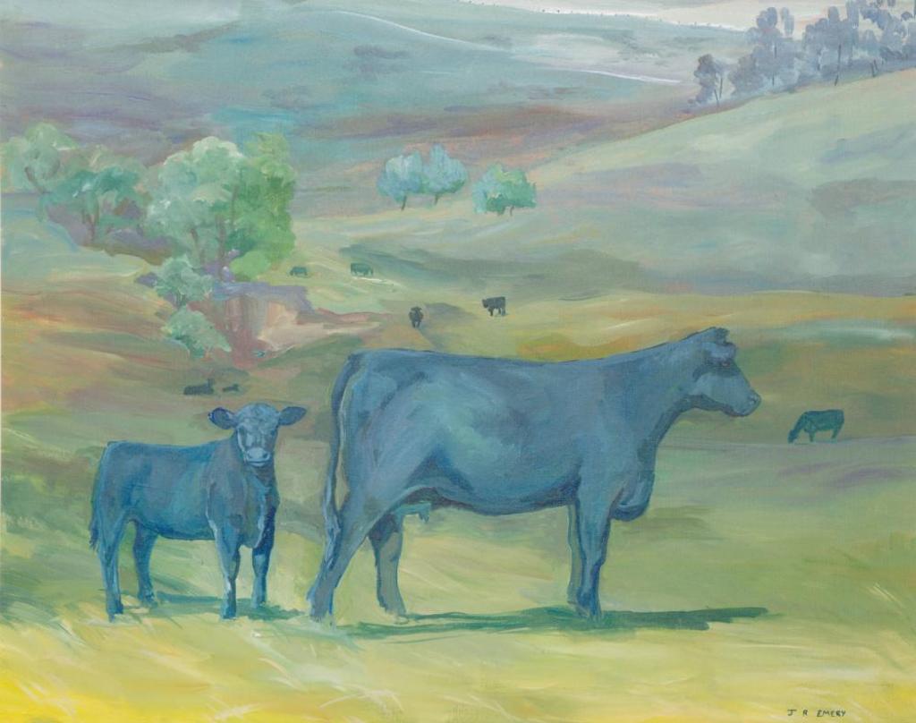 J. R. Emery - Untitled - Cow and Calf