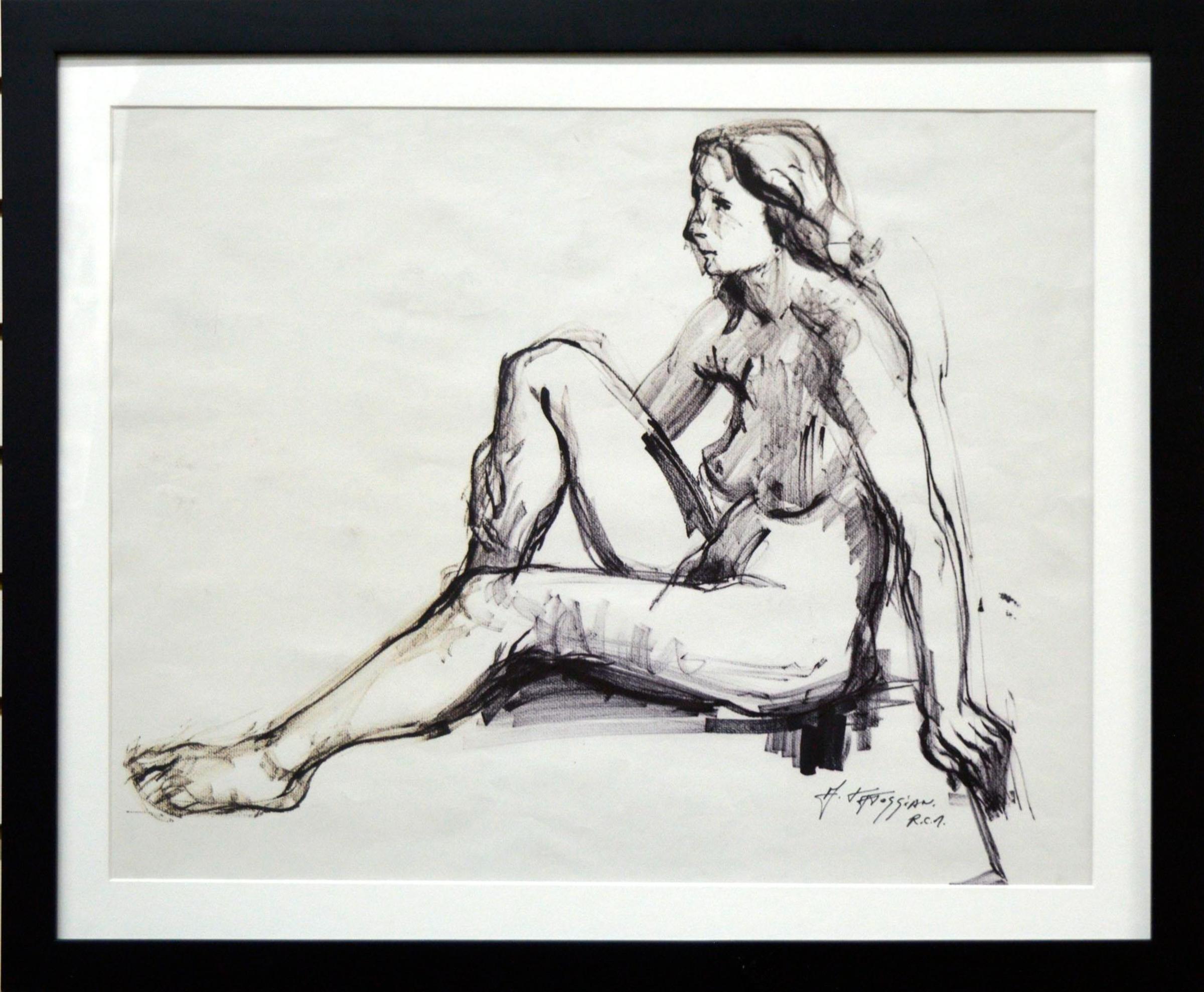 Armand Tatossian (1948-2012) - Nu assis