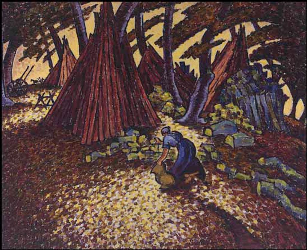 Sybil Andrews (1898-1992) - The Woodcutter's Wife