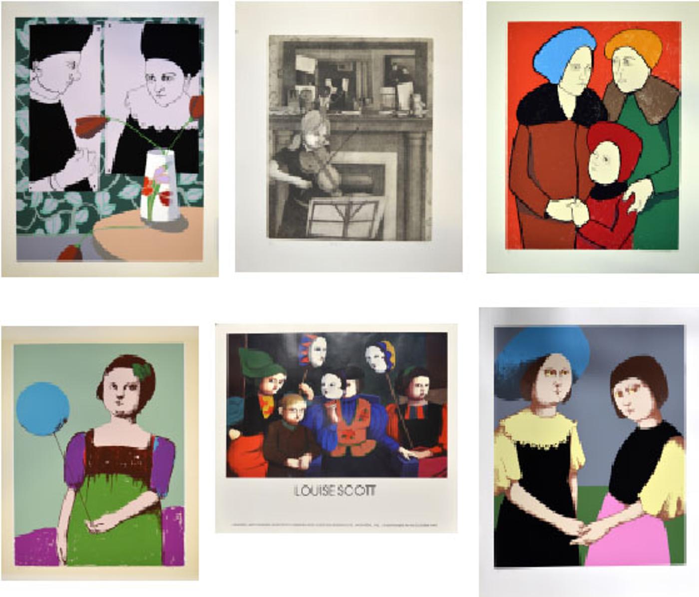 Louise Scott (1936-2007) - Set of 6 original signed and numbered serigraphs