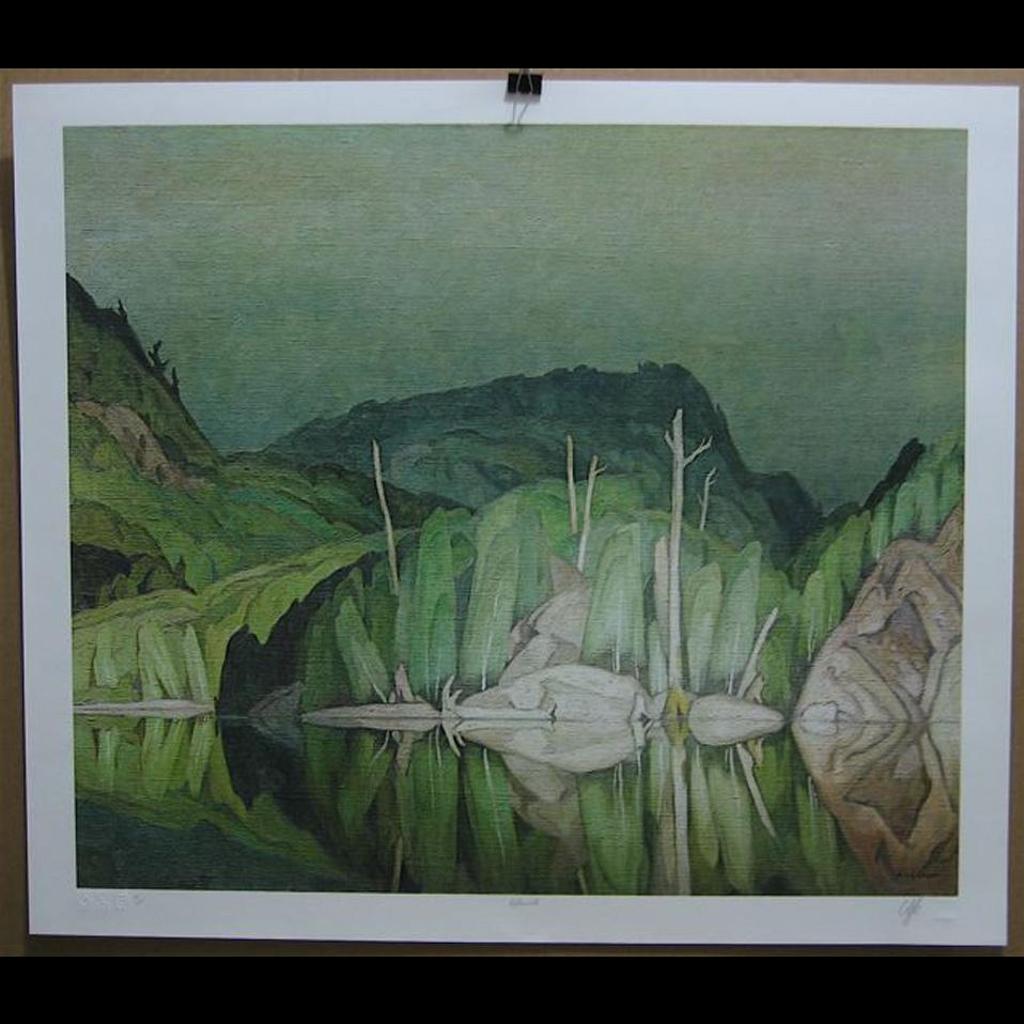Alfred Joseph (A.J.) Casson (1898-1992) - A.J. Casson - The Group Of Seven Commemorative Anniversary Suite - Platinum Edition - Folio One (Aftermath; Village Mosiac; Mill Lake; North Channel; The Client; Thunderheads; Ice Hummocks)