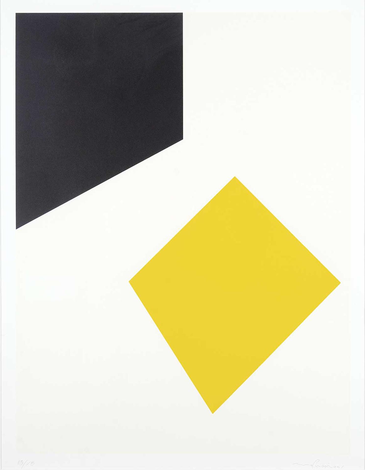 Guido Molinari (1933-2004) - Untitled - Black and Yellow - Album Atelier Circulaire [GM-S-103-1-07]  #13/18