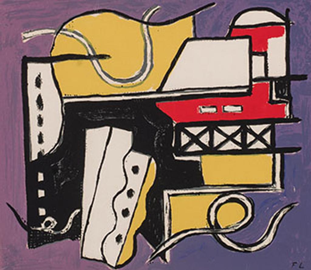Fernand Léger (1881-1955) - Composition sur fond violet