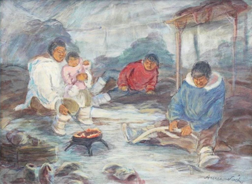 Anna T. Noeh (1926-2016) - Family in the Snowhouse