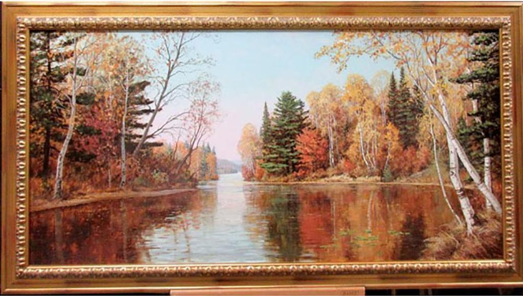 George Fletcher (1914-1987) - Autumn Reflections, Lake Of Bays, Muskoka