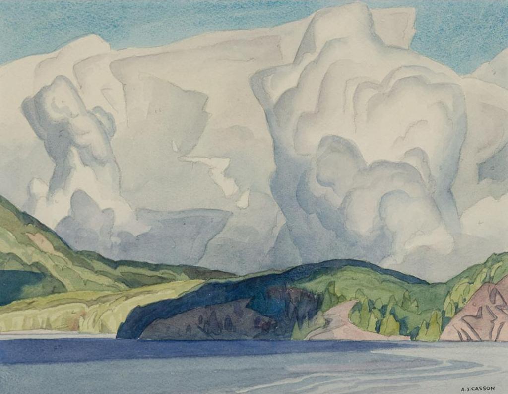 Alfred Joseph (A.J.) Casson (1898-1992) - Thunderheads, Lake Mazinaw, 1952