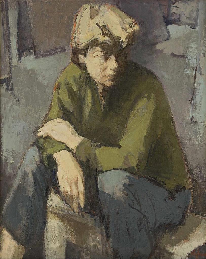 Myfanwy Spencer Pavelic (1916-2007) - Green Sweater