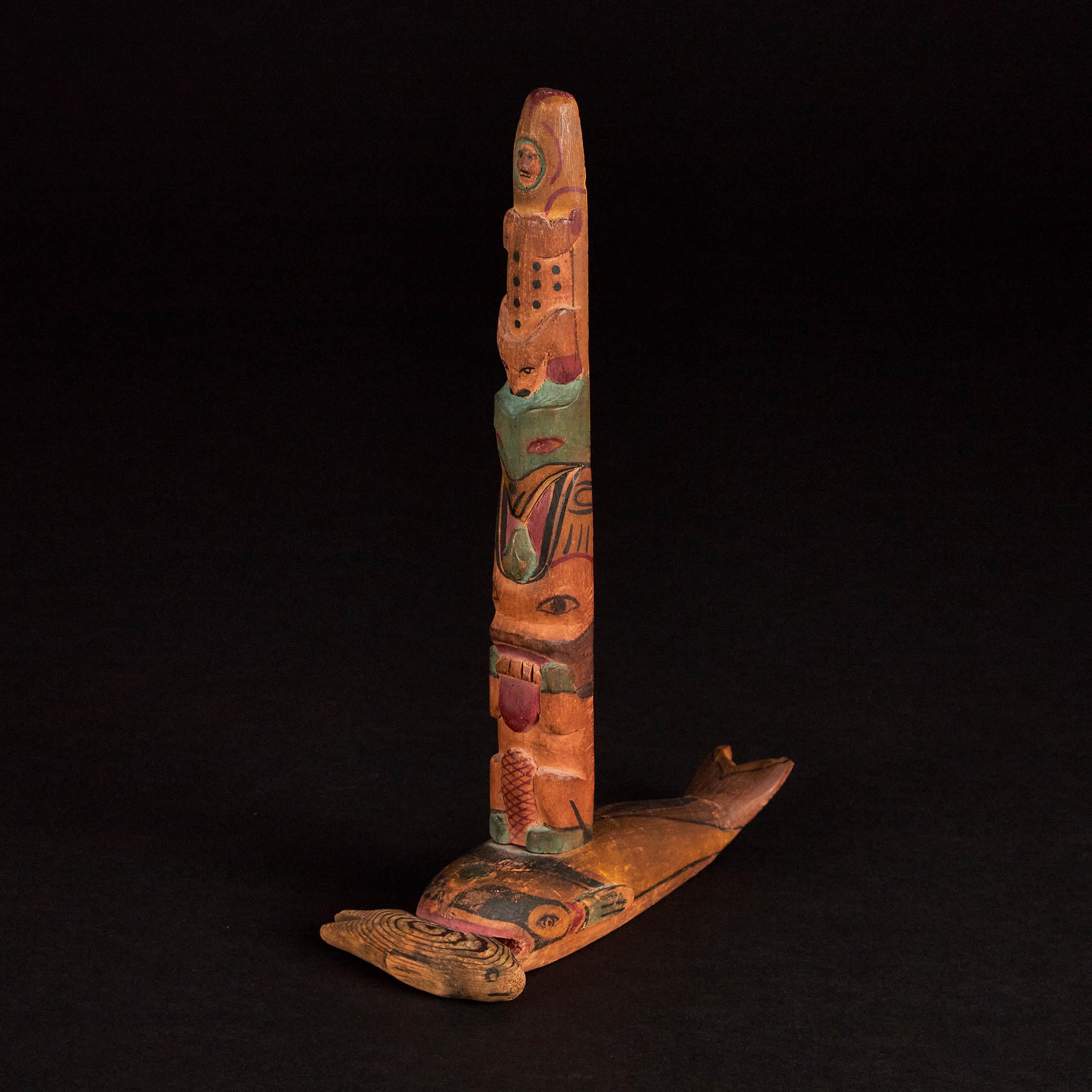 Frederick Alexcee (1853-1944) - Model Totem Pole