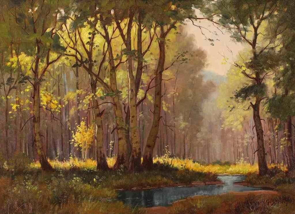 Roland Gissing (1895-1967) - Poplar Woods