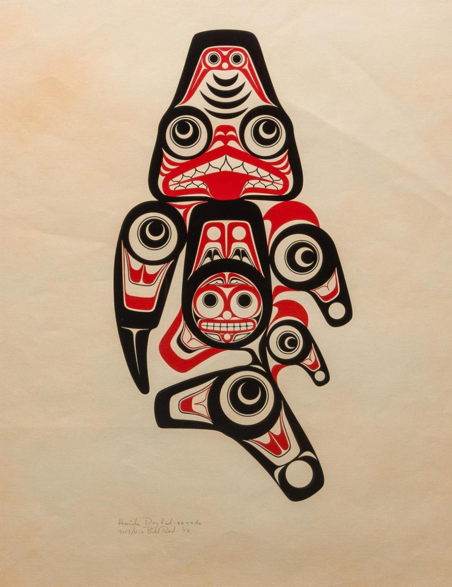 Bill (William) Ronald Reid (1920-1998) - Haida Dogfish-Xaxada