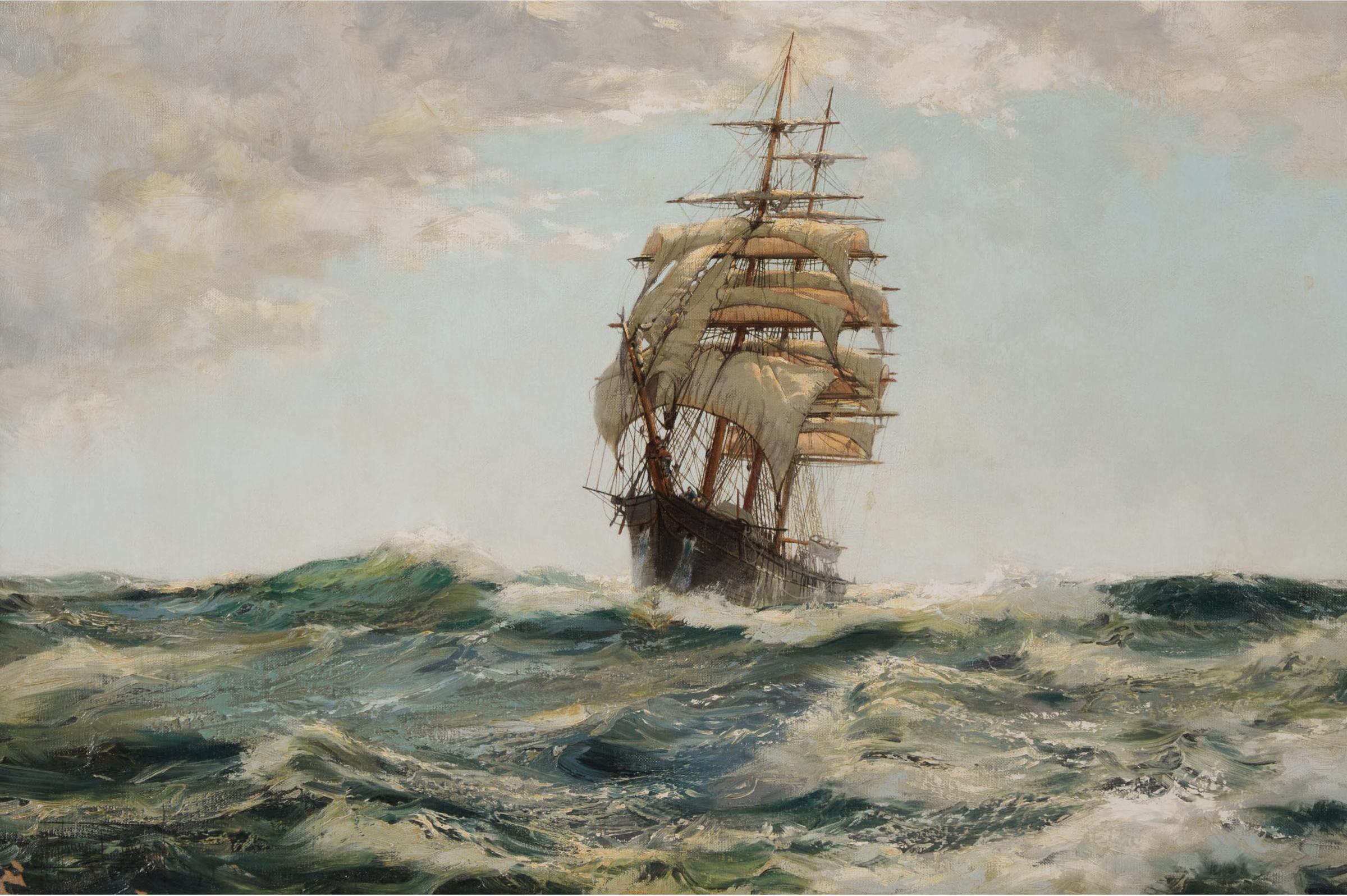 Montague J. Dawson (1895-1973) - High Seas, 1866
