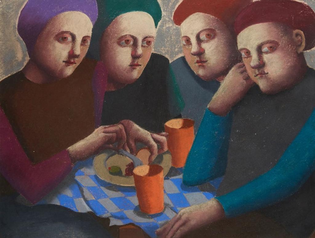 Louise Scott (1936-2007) - Sharing a Meal