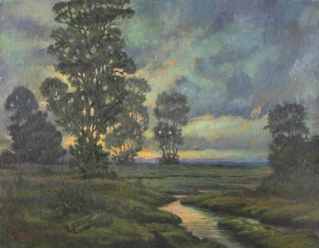 Marc-Aurèle de Foy Suzor-Coté (1869-1937) - Landscape at Dusk