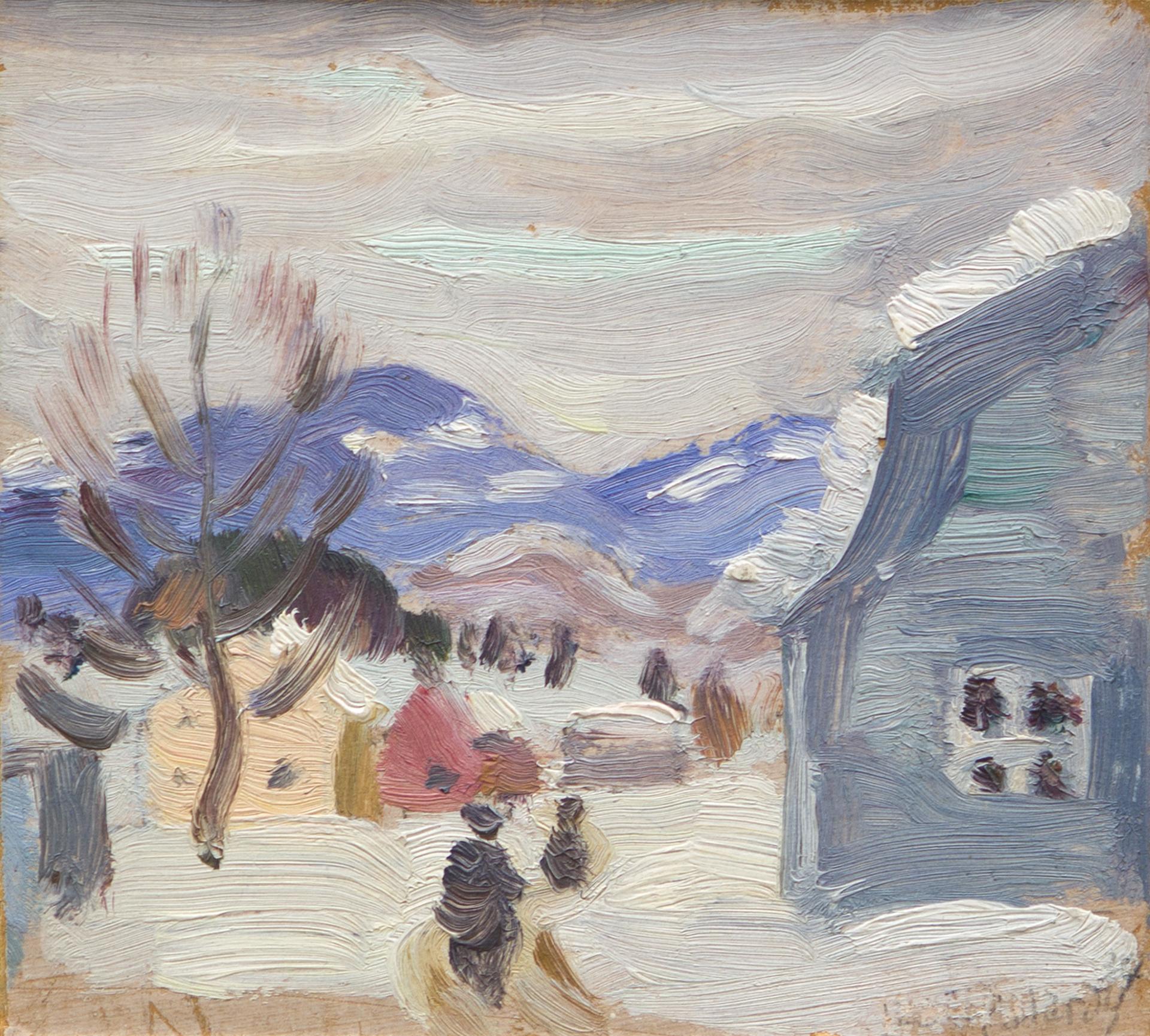 Jean Palardy - Hiver, village (Saint-Urbain, Québec), 1937