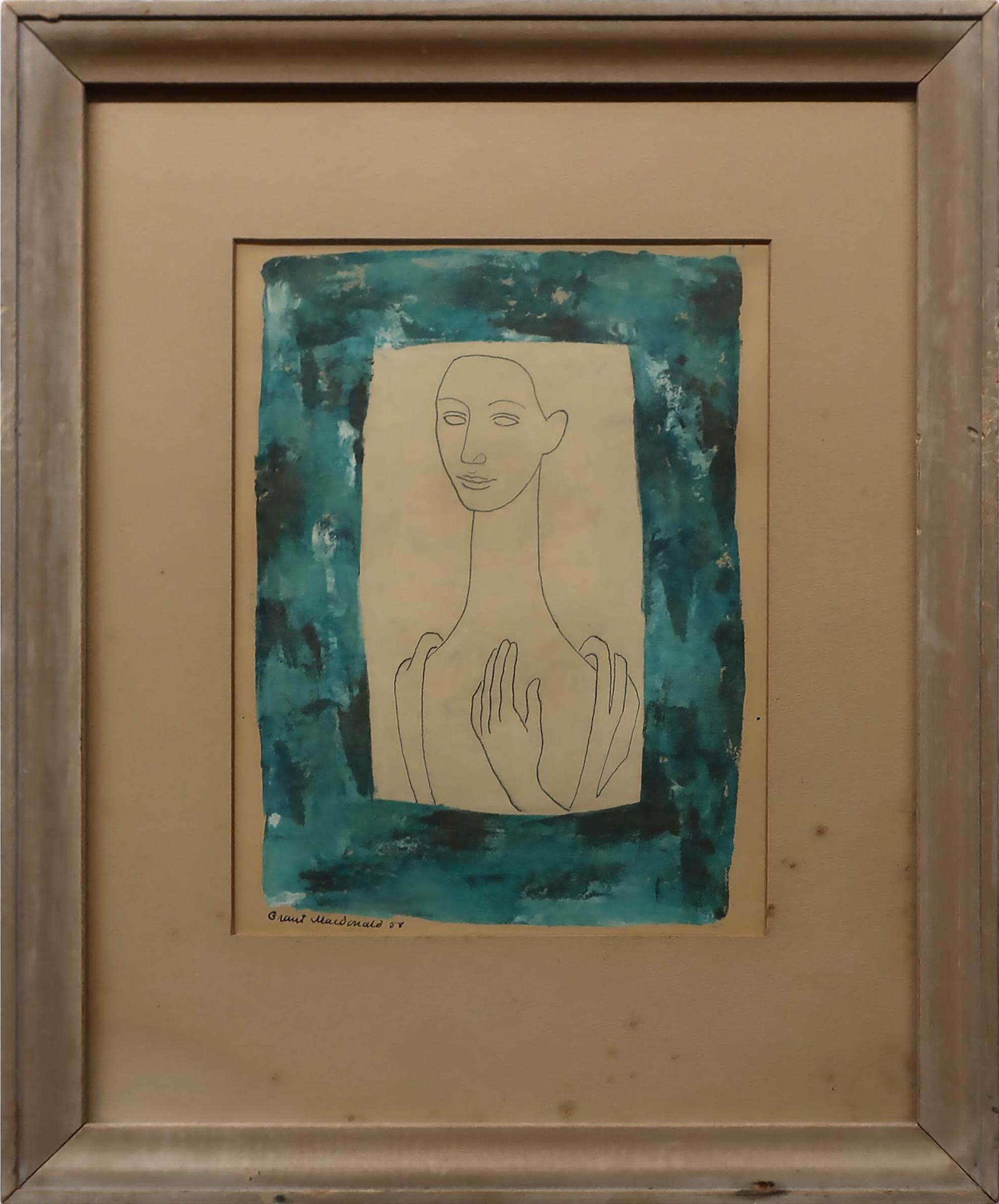 Grant Kenneth MacDonald (1909-1987) - Coloured Drawing Of A Woman