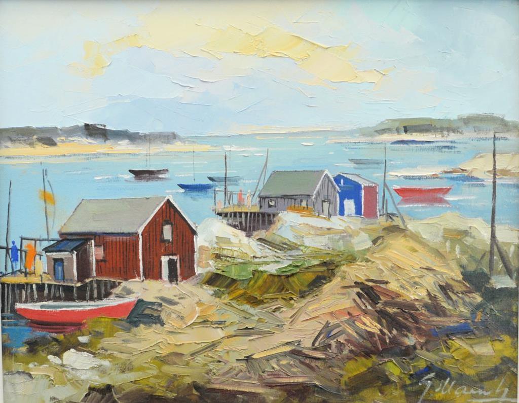 Geza (Gordon) Marich (1913-1985) - Fishing Harbour