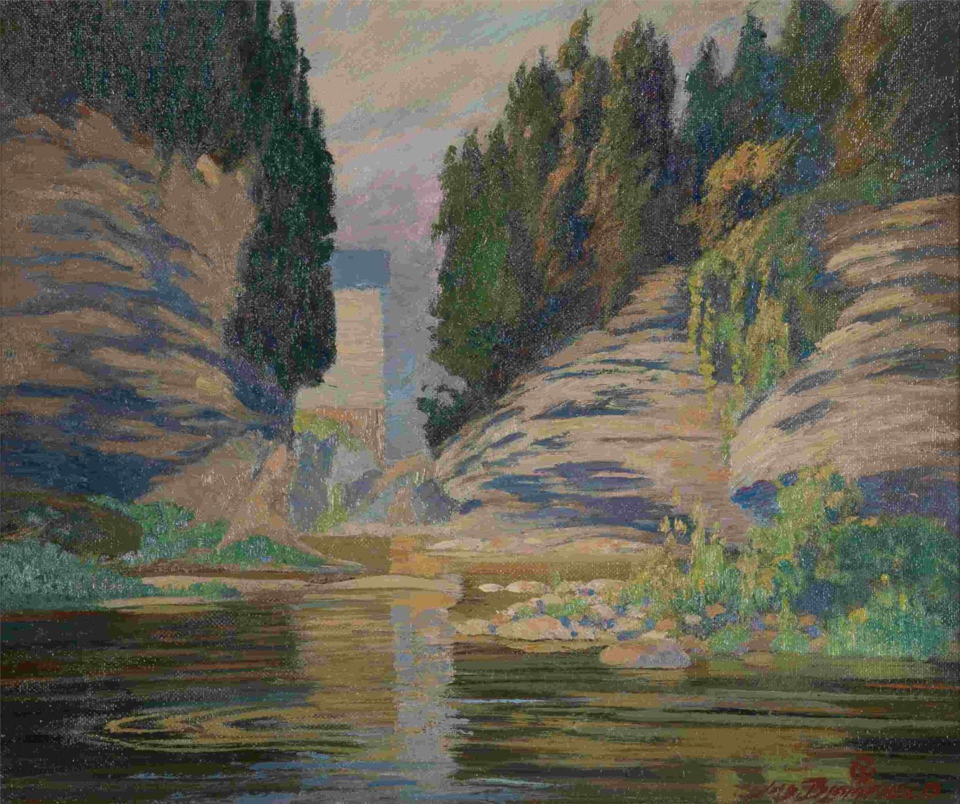 James Jerris Blomfield (1872-1951) - Elora Gorge