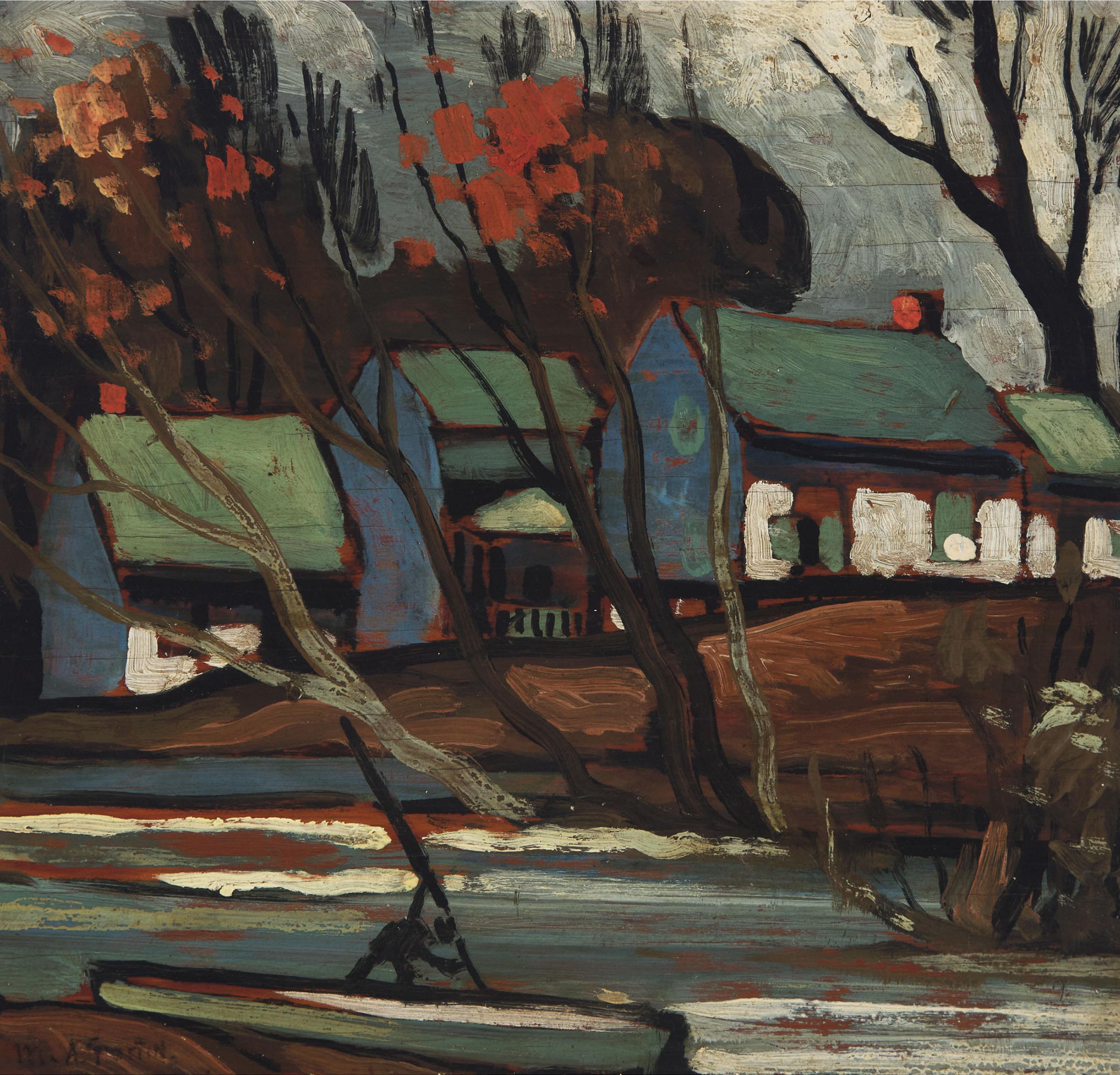 Marc-Aurèle Fortin (1888-1970) - October Ste. Rose, Ca. 1935