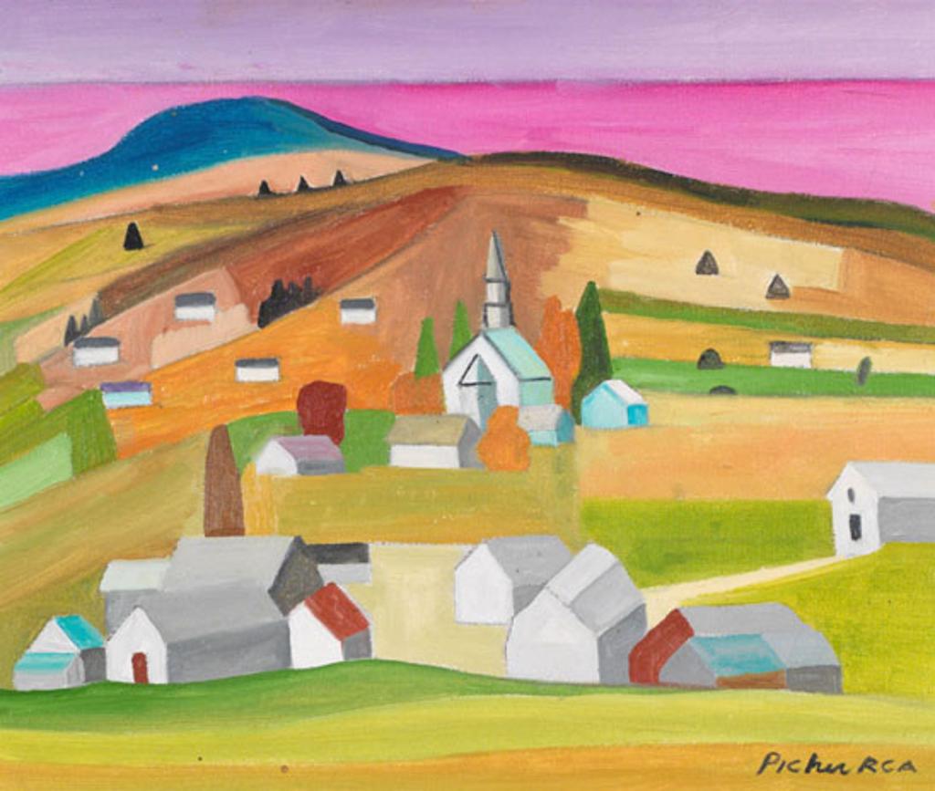 Claude Picher (1927-1998) - Gaspesian Village at Dawn