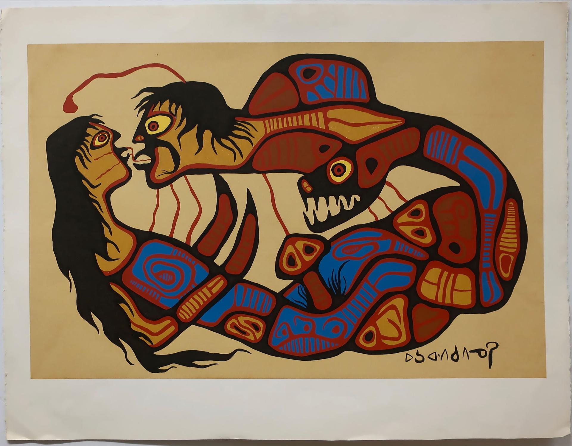 Norval H. Morrisseau (1931-2007) - Untitled (Lovers)