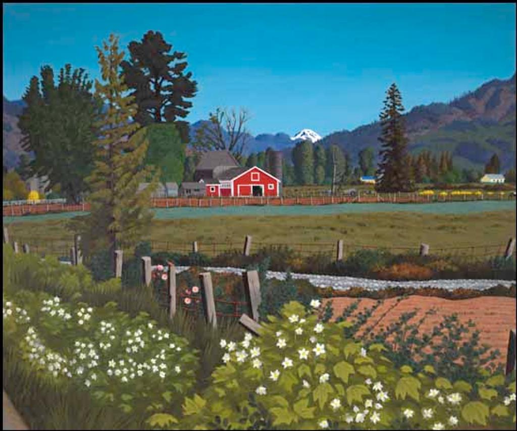 Edward John (E. J.) Hughes (1913-2007) - Farm Scene, Near Chilliwack, BC