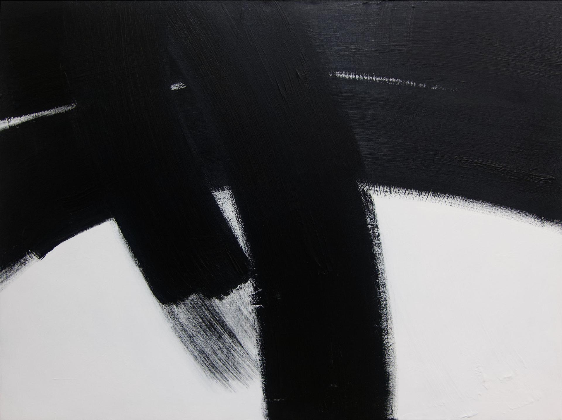 Robert Kamnatnik - Untitled (Black On White)