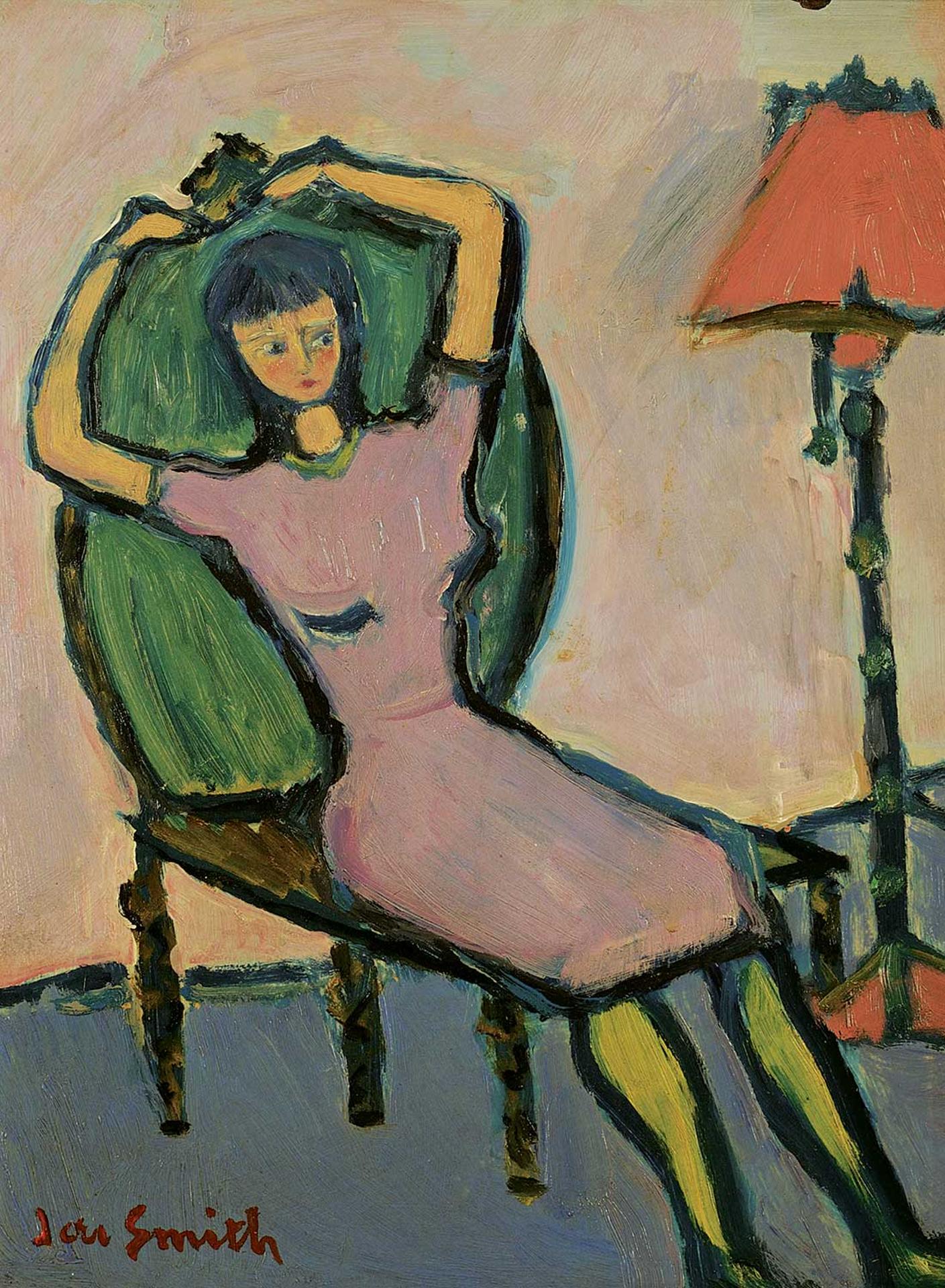 Jori (Marjorie) Smith (1907-2005) - Untitled - Lady in a Green Chair