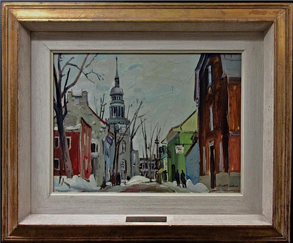George Lorne Holland Bouchard (1913-1978) - Village Street, Laprairie, P.Que.