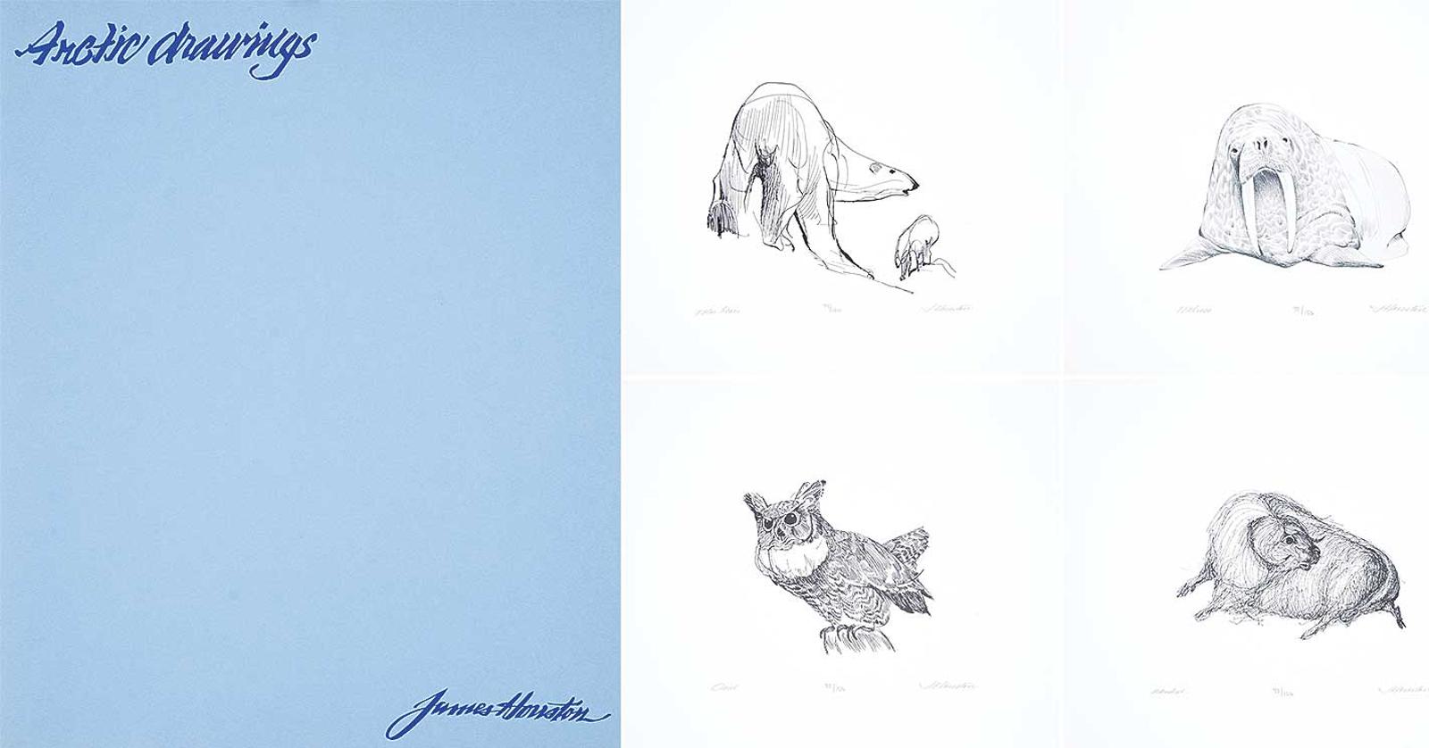 James Archibald Houston (1921-2005) - Arctic Drawings Portfolio [Blue]  #77/150