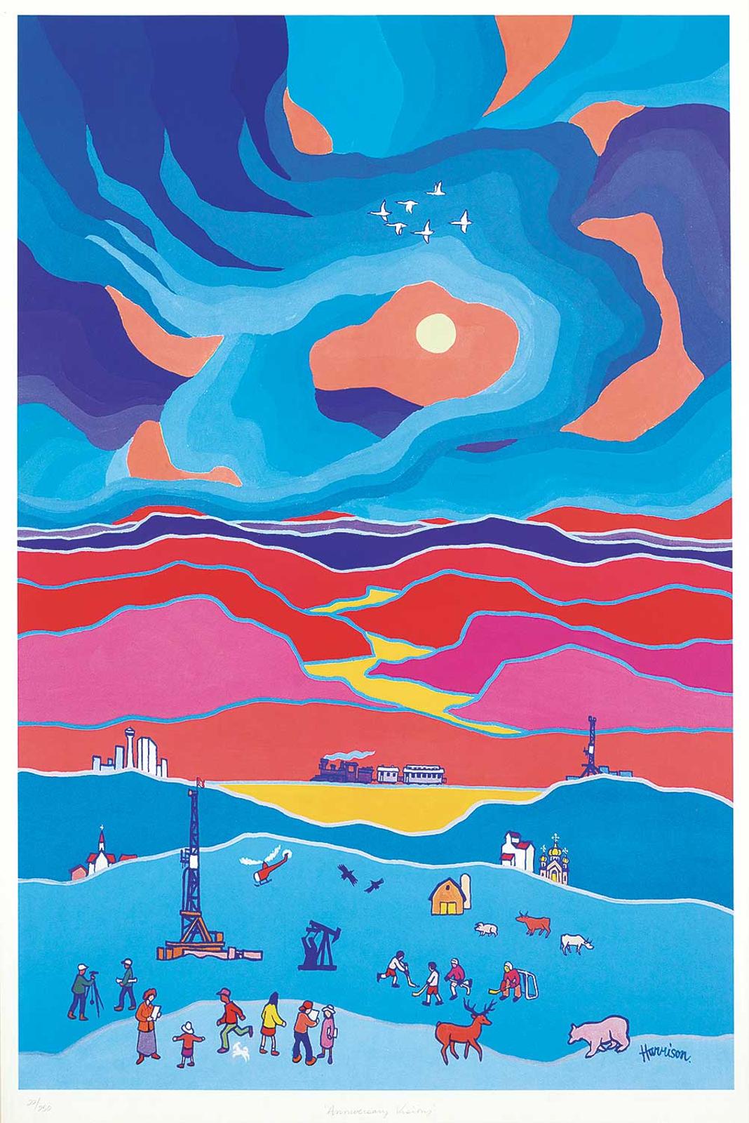 Ted Harrison (1926-2015) - Anniversary Visions  #22/250