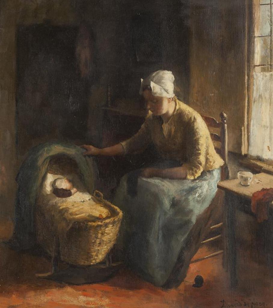 Bernard J. de Hoog (1867-1943) - Mother and Baby