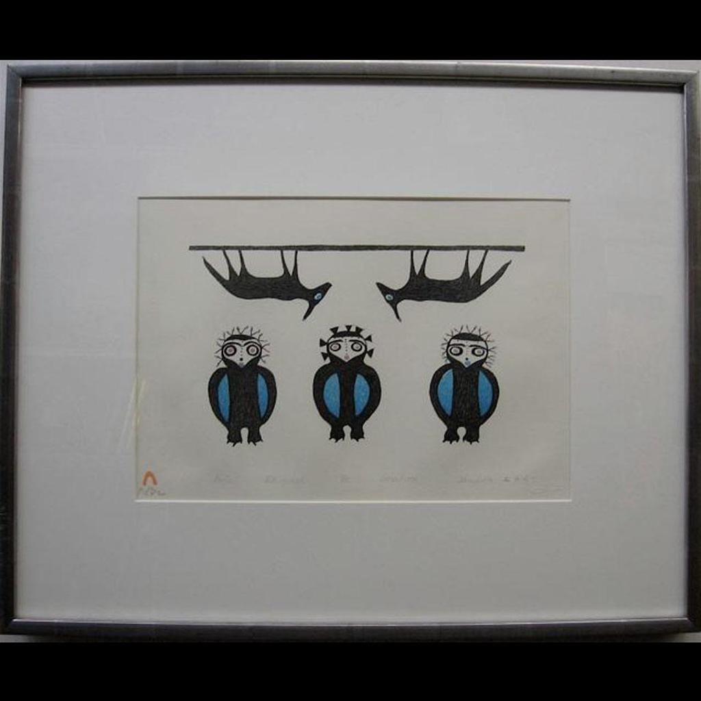 Ikayukta Tunnillie (1911-1980) - Owls; Birds Feeding
