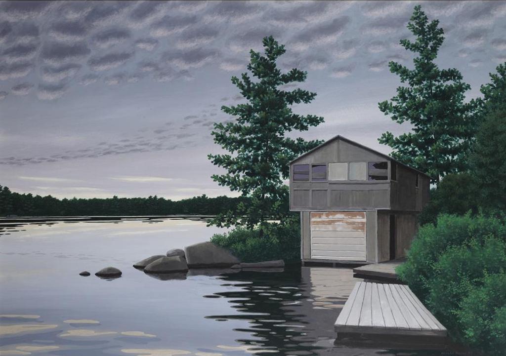 George Boyer (1955) - Boat House At Dusk