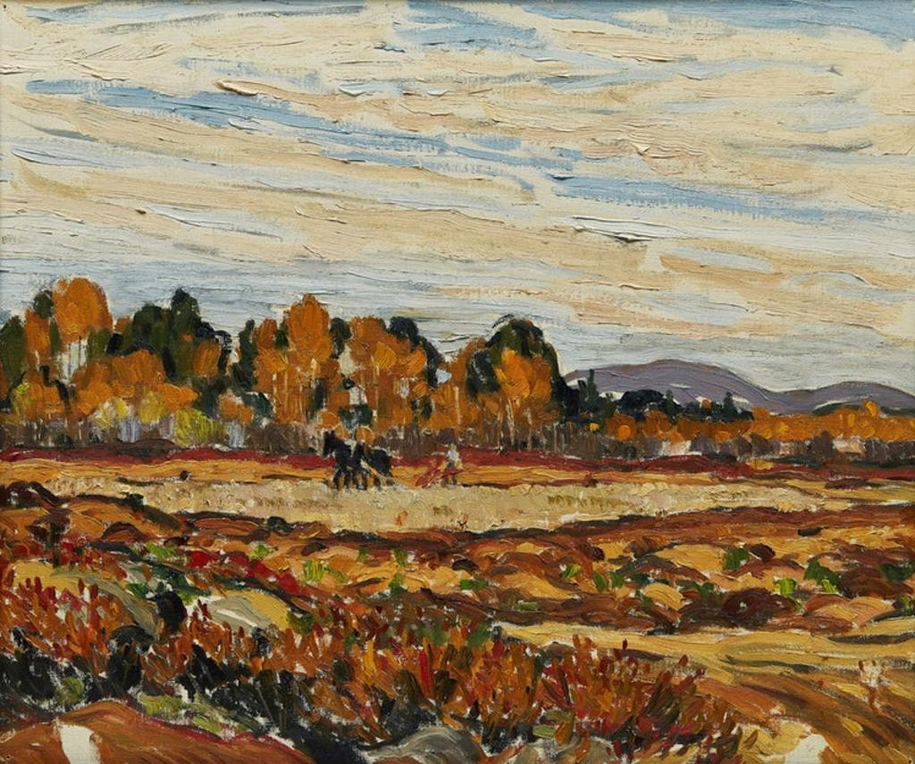 Randolph Stanley Hewton (1888-1960) - Autumn Ploughing Landscape