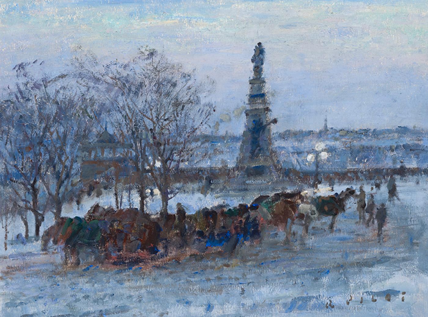 Robert Wakeham Pilot (1898-1967) - The Cab Stand, Place d'Armes