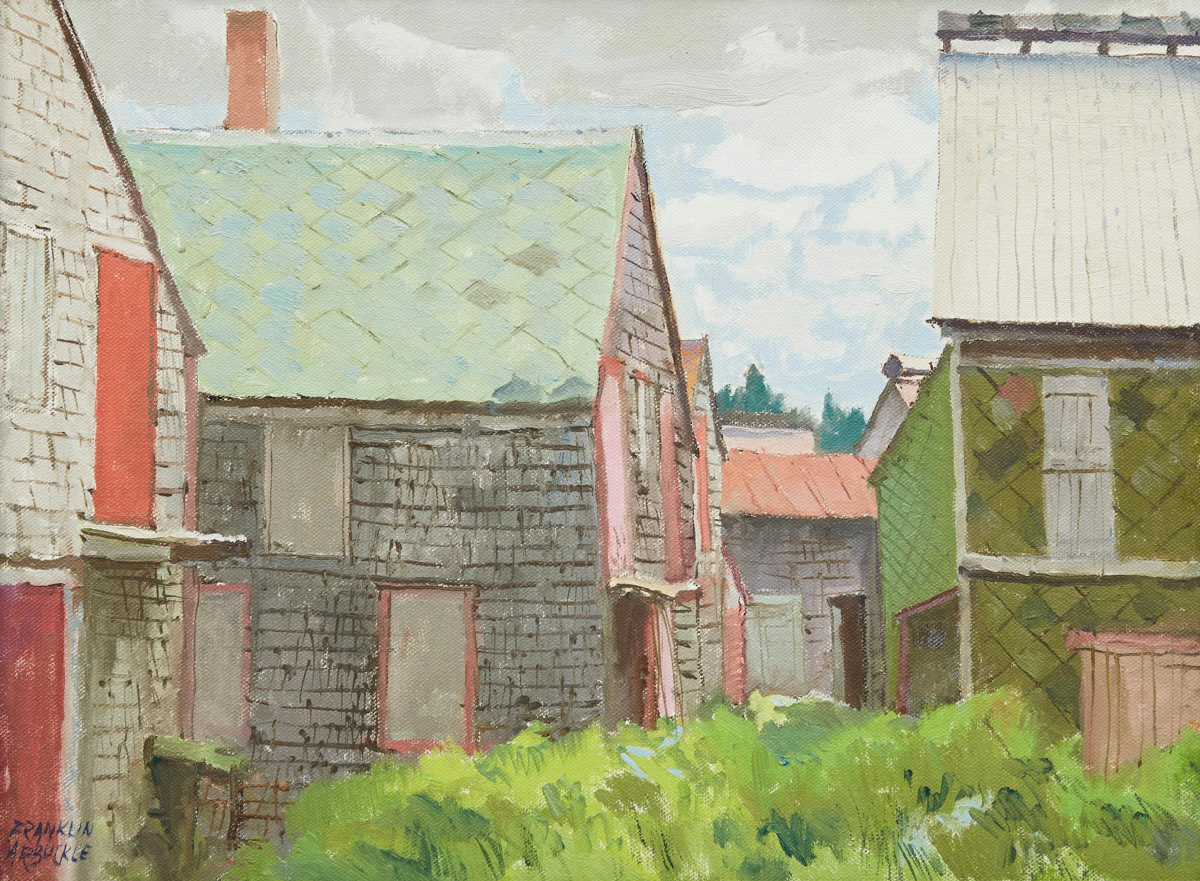 George Franklin Arbuckle (1909-2001) - Deserted Fish Drying Houses, Sea Cove, Grand Manan, NB