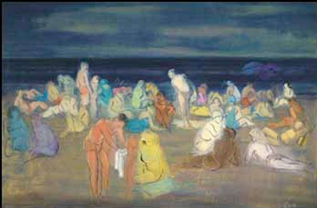 Eric Goldberg (1890-1969) - Beach Scene