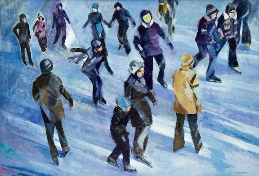 Rita Briansky (1925-1966) - Skating (Mount Royal, Beaver Lake)