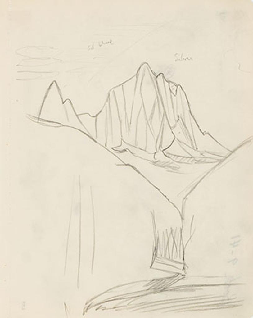 Lawren Stewart Harris (1885-1970) - Rocky Mountain Drawing 9 - 41